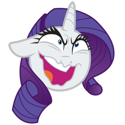 Size: 4096x4096 | Tagged: safe, artist:amarthgul, mean rarity, rarity, pony, unicorn, the mean 6, .ai available, .svg available, absurd resolution, clone, faic, greedity, simple background, solo, transparent background, vector