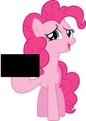 Size: 751x1063 | Tagged: safe, edit, pinkie pie, earth pony, pony, censored, implying, middle finger, simple background, transparent background