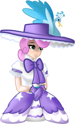 Size: 5668x9387 | Tagged: safe, artist:johnjoseco, artist:likonan, twinkleshine, human, swan, absurd resolution, clothes, colored, dress, hat, humanized, simple background, solo, transparent background, vector