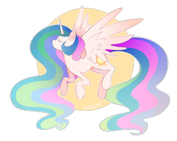 Size: 2500x2000 | Tagged: safe, artist:ghostycalico, princess celestia, alicorn, pony, abstract background, eyes closed, female, mare, simple background, solo, transparent background