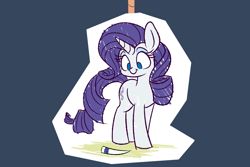 Size: 1500x1000 | Tagged: safe, artist:heir-of-rick, rarity, pony, unicorn, cane, female, hidden cane, mare, smiling, solo