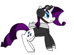 Size: 2048x1536 | Tagged: artist needed, safe, rarity, pony, unicorn, 1000 hours in ms paint, aviator goggles, bomber crew, clothes, felix feder, scarf, simple background, solo, transparent background