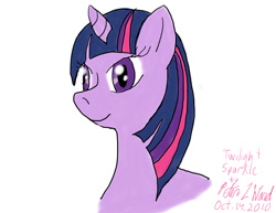 Size: 1100x850 | Tagged: safe, artist:stormfalcon, derpibooru import, twilight sparkle, pony, unicorn, female, mare, multicolored mane, purple coat, solo