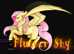 Size: 3900x2850 | Tagged: safe, artist:phoeberia, fluttershy, pegasus, pony, female, mare, pink mane, solo, yellow coat
