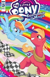 Size: 600x923 | Tagged: safe, artist:tonyfleecs, derpibooru import, idw, big macintosh, rainbow dash, pegasus, pony, spoiler:comic87, cover