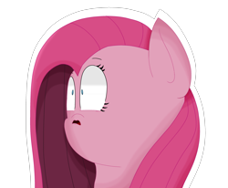 Size: 3329x2746 | Tagged: safe, artist:laserpewpewrblx, pinkie pie, earth pony, pony, faic, pinkamena diane pie, scared, woll smoth, worried