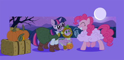 Size: 1004x488 | Tagged: safe, artist:brianblackberry, derpibooru import, pinkie pie, spike, twilight sparkle, dragon, earth pony, pony, agatha heterodyne, girl genius, nightmare night