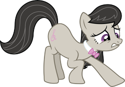 Size: 10914x7658 | Tagged: safe, artist:quanno3, octavia melody, earth pony, pony, absurd resolution, bowtie, cutie mark, female, gritted teeth, gross, hooves, mare, simple background, solo, transparent background, vector