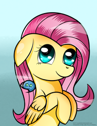 Size: 1024x1336 | Tagged: safe, artist:royalshine, fluttershy, parasprite, pegasus, pony, female, mare, solo