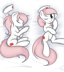 Size: 1200x1350 | Tagged: safe, artist:theparagon, nurse redheart, pony, adoredheart, body pillow, body pillow design, cute, on back