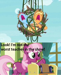 Size: 740x916 | Tagged: safe, derpibooru import, edit, edited screencap, screencap, applejack, cheerilee, rainbow dash, earth pony, pegasus, pony, a flurry of emotions, non-compete clause, op is a cuck, op is trying to start shit, sadism