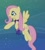 Size: 581x646 | Tagged: safe, screencap, fluttershy, pegasus, pony, a hearth's warming tail, clothes, cropped, pointing, scarf, solo