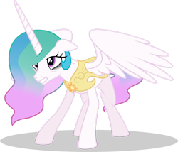 Size: 1024x875 | Tagged: safe, artist:mlp-trailgrazer, princess celestia, alicorn, pony, armor, bags under eyes, female, mare, royal guard armor, simple background, solo, transparent background, vector