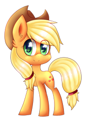 Size: 1024x1432 | Tagged: safe, artist:jetjetj, applejack, earth pony, pony, cute, simple background, solo, transparent background