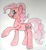 Size: 731x800 | Tagged: safe, artist:yoshiyoshi700, pinkie pie, earth pony, pony, female, mare, pink coat, pink mane, solo, traditional art