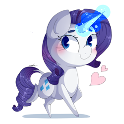 Size: 1500x1500 | Tagged: safe, artist:dddreamdraw, rarity, pony, unicorn, chibi, cute, female, mare, raribetes, simple background, white background