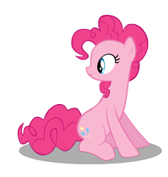 Size: 5880x6200 | Tagged: safe, artist:togekisspika35, pinkie pie, earth pony, pony, one bad apple, absurd resolution, simple background, sitting, solo, transparent background, vector