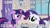 Size: 800x450 | Tagged: safe, derpibooru import, rarity, twilight sparkle, pony, unicorn, bribery, cute, diabetes, dilated pupils, floppy ears, frown, glare, image macro, imma snuggle you, meme, raribetes, sad, snuggling