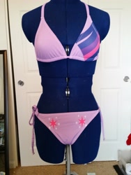 Size: 2988x3984 | Tagged: safe, artist:tejnin, derpibooru import, twilight sparkle, bikini, clothes, custom, swimsuit