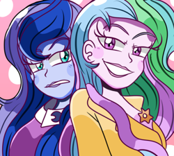 Size: 400x360 | Tagged: safe, artist:kira-vera, princess celestia, princess luna, principal celestia, vice principal luna, equestria girls, clothes, female, sisters