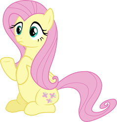 Size: 1828x1918 | Tagged: safe, artist:elibrony, artist:yoshifangm, fluttershy, pegasus, pony, magic duel, female, inkscape, mare, simple background, sitting, solo, transparent background, vector