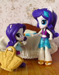 Size: 1200x1541 | Tagged: safe, artist:whatthehell!?, rarity, equestria girls, equestria girls series, beach, bed, bedroom, book, clothes, doll, equestria girls minis, handbag, irl, photo, sandals, sarong, skirt, swimsuit, toy, ultra minis