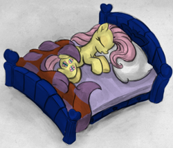 Size: 449x385 | Tagged: artist needed, safe, fluttershy, pegasus, pony, bed, cute, lying down, on side, open mouth, shyabetes, sleeping, solo