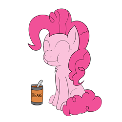 Size: 1500x1500 | Tagged: safe, artist:php47, pinkie pie, earth pony, pony, beans, eating, food, pink horse daily