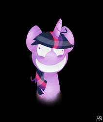 Size: 907x1072 | Tagged: safe, artist:kittyandmalak, derpibooru import, twilight sparkle, insanity, solo, twilight snapple