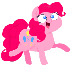 Size: 282x260 | Tagged: safe, artist:windows 95, pinkie pie, earth pony, pony, flockmod, lineless, simple background, solo, transparent background