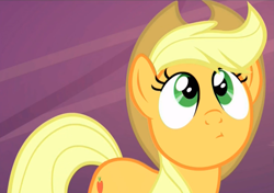 Size: 1455x1027 | Tagged: safe, screencap, applejack, earth pony, pony, the one where pinkie pie knows, female, mare, solo