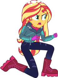 Size: 2230x3000 | Tagged: safe, artist:steyrrdash, sunset shimmer, better together, equestria girls, holidays unwrapped, angry, clothes, eg vector, winter outfit