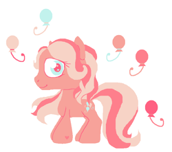 Size: 723x638 | Tagged: safe, artist:koshechkazlatovlaska, pinkie pie, earth pony, pony, g3.5, female, mare, pink coat, pink mane, solo