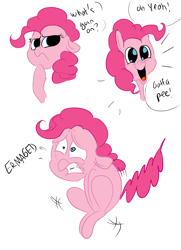 Size: 2480x3425 | Tagged: safe, artist:theponybox696, color edit, edit, pinkie pie, earth pony, pony, comic:the cutie pee, the cutie map, colored, covering crotch, desperation, need to pee, omorashi, potty time