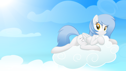 Size: 8000x4500 | Tagged: safe, artist:rainbownspeedash, derpibooru exclusive, derpibooru import, oc, oc only, oc:vector cloud, pegasus, pony, absurd resolution, cloud, looking at you, plot, sky, solo, vector, wallpaper