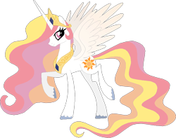 Size: 840x661 | Tagged: safe, artist:westrail642fan, princess celestia, alicorn, pony, alternate universe, base used, raised hoof, simple background, stock vector, transparent background