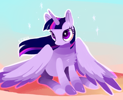 Size: 1280x1041 | Tagged: safe, artist:mirululu, derpibooru import, twilight sparkle, twilight sparkle (alicorn), alicorn, pony, chest fluff, female, mare, solo