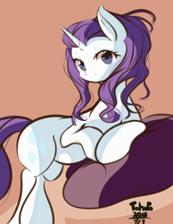 Size: 700x900 | Tagged: safe, artist:tohupo, rarity, pony, unicorn, alternate hairstyle, female, looking at you, mare, solo