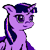 Size: 100x100 | Tagged: safe, artist:ponescribbles, derpibooru import, twilight sparkle, twilight sparkle (alicorn), alicorn, pony, female, icon, mare, ms paint, simple background, solo, transparent background