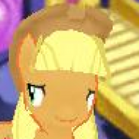 Size: 200x200 | Tagged: safe, screencap, applejack, earth pony, pony, derp, female, mare, mobile game