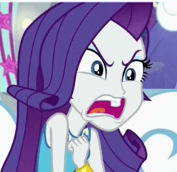 Size: 270x262 | Tagged: safe, edit, edited screencap, screencap, rarity, better together, equestria girls, rollercoaster of friendship, angry, cropped, image macro, meme, rage, solo