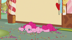 Size: 1920x1080 | Tagged: safe, screencap, pinkie pie, pony, the one where pinkie pie knows, broken, modular, pinkie pieces, solo, wat