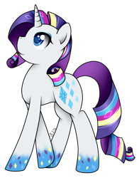 Size: 782x1000 | Tagged: safe, artist:cinnamonaurora, rarity, pony, unicorn, female, mare, rainbow power, simple background, solo, transparent background