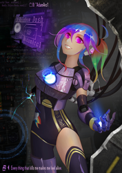 Size: 900x1273 | Tagged: safe, artist:adamarc1, derpibooru import, rainbow dash, human, female, humanized, looking at you, solo