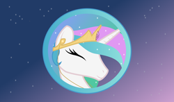 Size: 11569x6811 | Tagged: safe, artist:cinderfall, princess celestia, alicorn, pony, absurd resolution, asmr, earbuds, happy, pony asmr, sky, vector, wallpaper