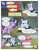 Size: 612x792 | Tagged: safe, artist:newbiespud, derpibooru import, edit, edited screencap, screencap, applejack, pinkie pie, rainbow dash, rarity, twilight sparkle, unicorn twilight, dragon, earth pony, pegasus, pony, unicorn, comic:friendship is dragons, dragonshy, annoyed, balloon, comic, dialogue, female, freckles, frown, male, mare, party horn, raised hoof, screencap comic, sunglasses