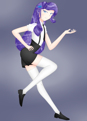 Size: 1600x2222 | Tagged: safe, artist:zoxriver503, rarity, human, houseki no kuni, humanized, land of the lustrous, solo