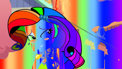 Size: 1280x720 | Tagged: safe, edit, edited screencap, screencap, rarity, better together, equestria girls, color porn, eyestrain warning, female, gay pride, needs more saturation, pride, rainbow