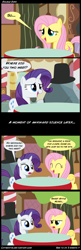 Size: 1650x5100 | Tagged: safe, artist:cipherpie, bloomberg, fluttershy, rarity, tom, pegasus, pony, unicorn, cargo ship, comic, hat, shipping, speech bubble, top hat, tree