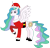 Size: 2255x2148 | Tagged: safe, artist:supahdonarudo, princess celestia, alicorn, pegasus, pony, christmas, clothes, costume, female, hat, holiday, mare, santa costume, santa hat, simple background, solo, transparent background, vector